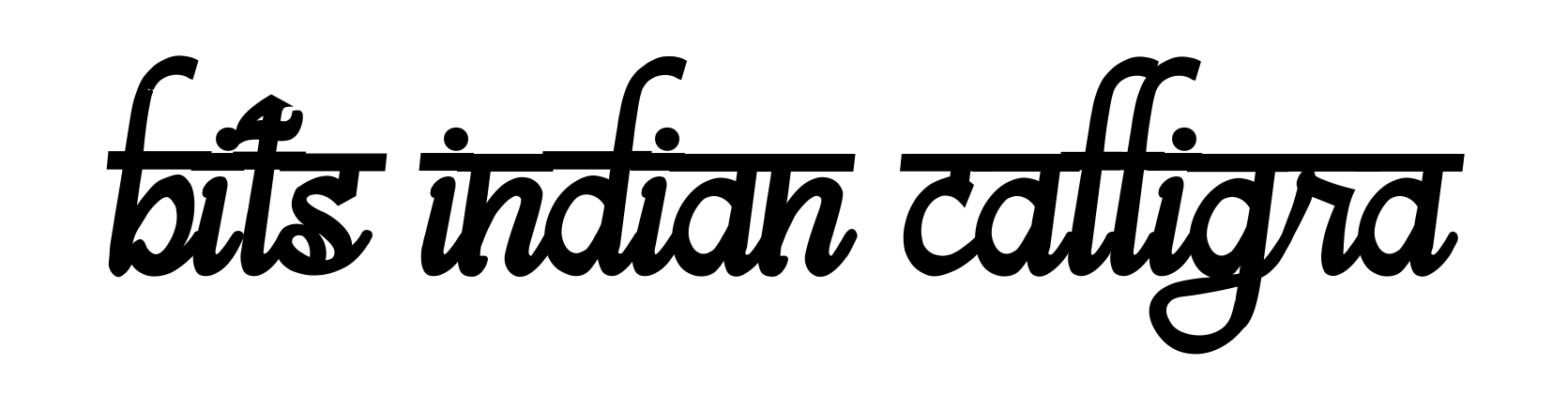 Bits Indian Calligra